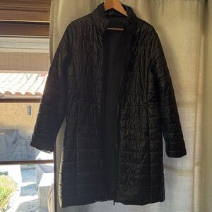 Raincoat Black Quilted Women's Coat